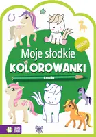 Okładka: Moje słodkie kolorowanki. Koniki