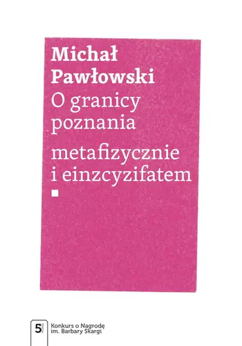 Okładka: O granicy poznania