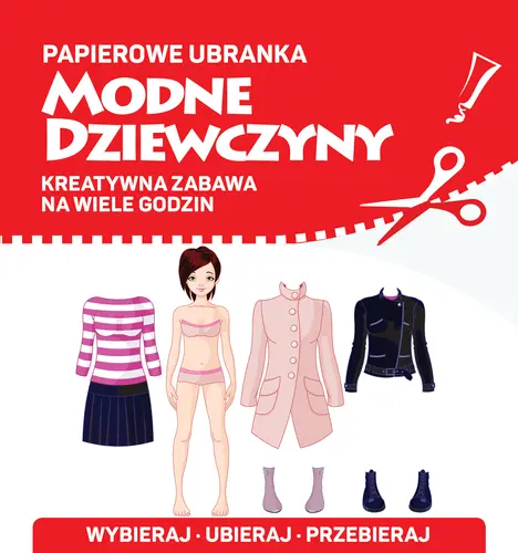 Okładka: Papierowe ubranka. Modne dziewczyny