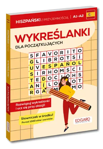Okładka: Hiszpański. Wykreślanki dla początkujących A1–A2