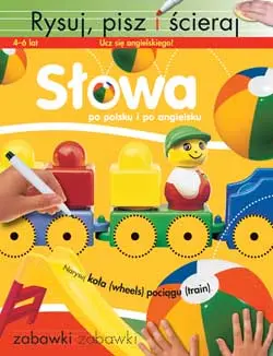 Okładka: Słowa. Rysuj pisz i ścieraj