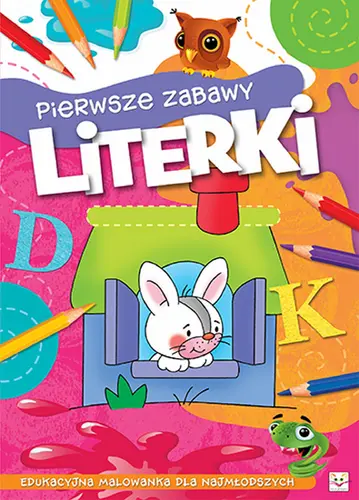 Okładka: Pierwsze zabawy. literki.