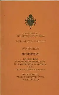 Okładka: Posynodalna Adhortacja Apostolska Ojca Świętego Benedykta XVI
