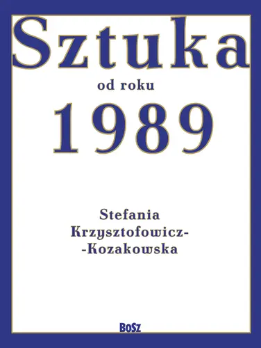 Okładka: Sztuka od roku 1989
