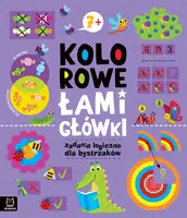Okładka: Kolorowe łamigłówki. Zadania logiczne dla bystrzaków 7+