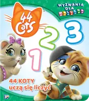 Okładka: 44 cats. Wyzwania dla malucha. 44 koty uczą się liczyć