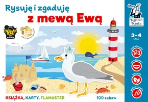 Okładka: Rysuję i zgaduję z mewą Ewą. Kapitan Nauka