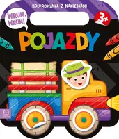 Okładka: Wrum, wrum! Pojazdy. Kolorowanka z naklejkami