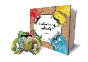 Okładka: Kolorowy potwór. Książka Pop-up z maskotką