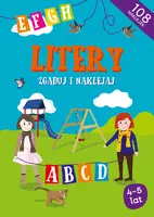 Okładka: Litery. Zgaduj i naklejaj