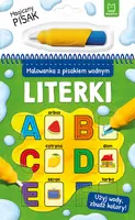 Okładka: Malowanka z pisakiem wodnym. Literki
