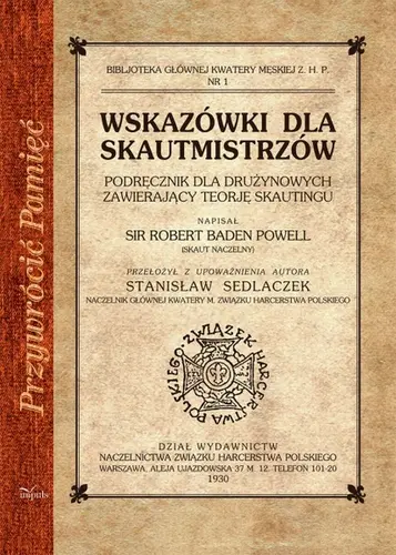Okładka: Wskazówki dla skautmistrzów