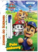 Okładka: Psi Patrol. Zadania do ścierania. Łapa w łapę