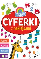 Okładka: Kolorowa Akademia. Cyferki z naklejkami