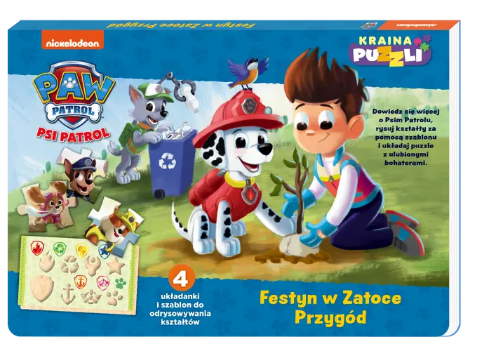 Okładka: Psi Patrol. Kraina puzzli. Festyn w Zatoce Przygód.