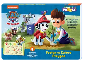 Okładka: Psi Patrol. Kraina puzzli. Festyn w Zatoce Przygód.