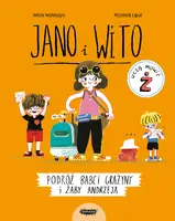 Okładka: Jano i Wito uczą mówić Ż. Podróż babci Grażyny i żaby Andrzeja