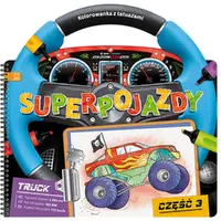 Okładka: Superpojazdy. Kolorowanka z tatuażami cz. 3