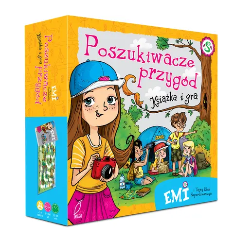 Okładka: Emi i Tajny Klub Superdziewczyn. Książka i gra planszowa