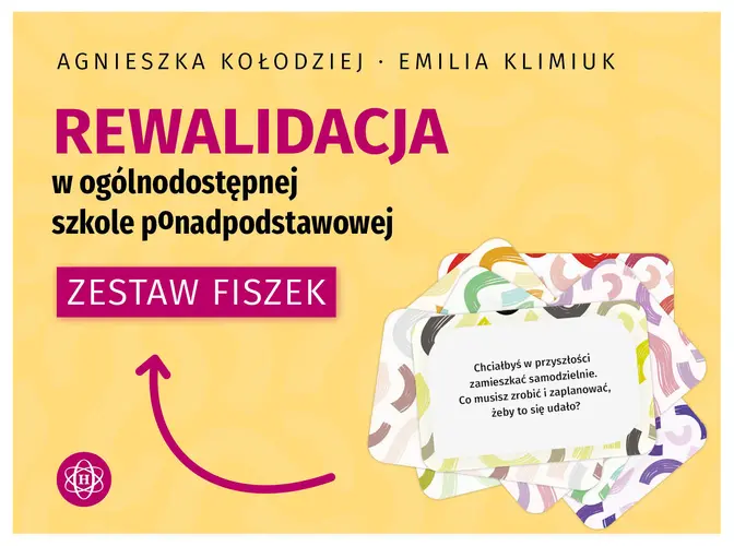 Okładka: Rewalidacja w ogólnodostępnej szkole ponadpodstawowej. Zestaw fiszek