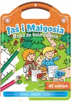 Okładka: Bajka do kolorowania. Jaś i Małgosia