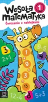 Okładka: Wesoła matematyka. Ćwiczenia z naklejkami. Klasa 1