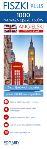 Okładka: Angielski. 1000 najważniejszych słów. Fiszki PLUS