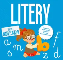 Okładka: Litery. Zeszyt z naklejkami