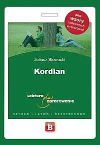 Okładka: Kordian Lektury + Opracowanie
