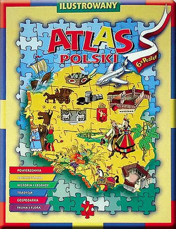 Okładka: Atlas Polski z puzzlami