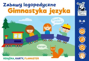 Okładka: Gimnastyka języka. Zabawy logopedyczne. Kapitan Nauka