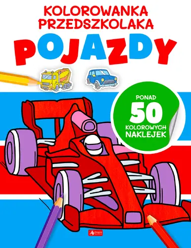 Okładka: Kolorowanka przedszkolaka. Pojazdy