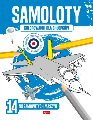 Okładka: Kolorowanki dla chłopców. Samoloty