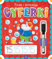 Okładka: Piszę i zmazuję. Cyferki