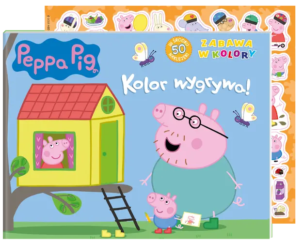 Okładka: Peppa Pig Zabawa w kolory cz. 8 Kolor wygrywa!