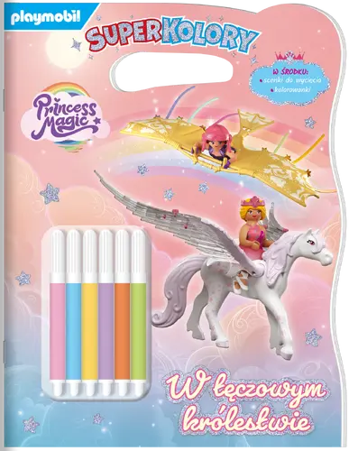 Okładka: Playmobil Princess Magic. Superkolory. W tęczowym królestwie