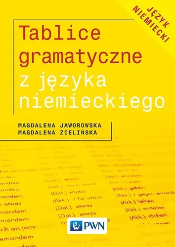 Okładka: Tablice gramatyczne z języka niemieckiego