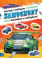 Okładka: Minialbum z naklejkami. Poznaję i naklejam samochody