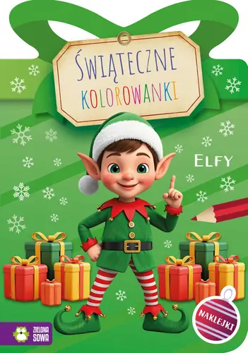 Okładka: Świąteczne kolorowanki. Elfy