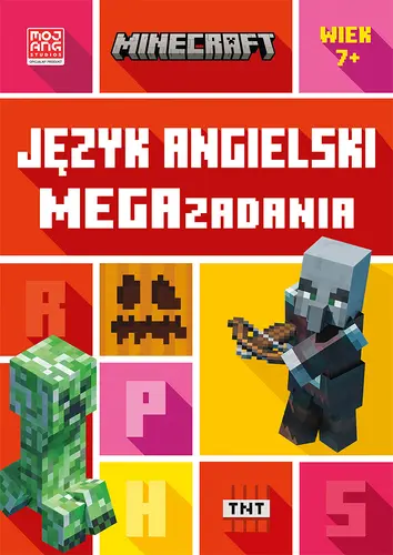 Okładka: Minecraft. Język angielski. Megazadania 7+