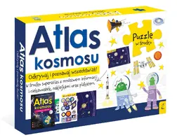 Okładka: Pakiet Atlas kosmosu: Atlas w zestawie z mapą i puzzlami