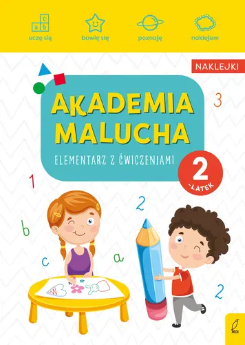 Okładka: Akademia malucha. Elementarz z ćwiczeniami. 2-latek