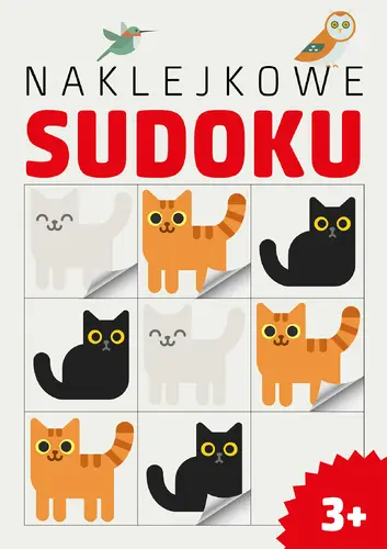 Okładka: Naklejkowe sudoku 3+