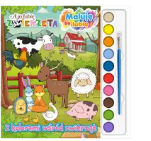 Okładka: A Ja Lubię Zwierzęta. Maluję Bo Lubię cz. 1. Z kolorami wśród zwierząt