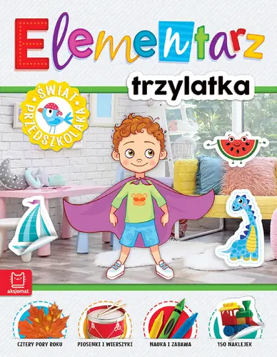Okładka: Elementarz 3-latka. Świat przedszkolaka. Wydanie II