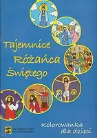 Okładka: Tajemnice Różańca Świętego. Kolorowanka dla dzieci