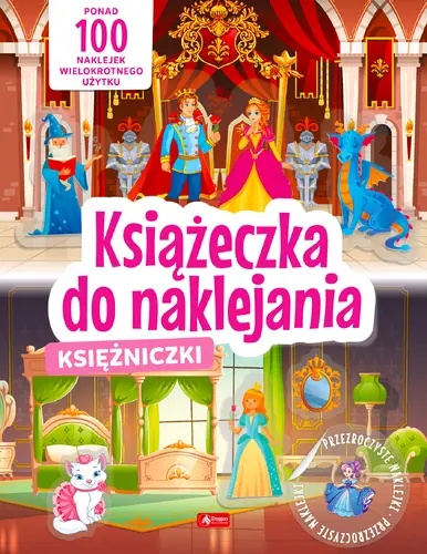 Okładka: Księżniczki. Książeczka do naklejania