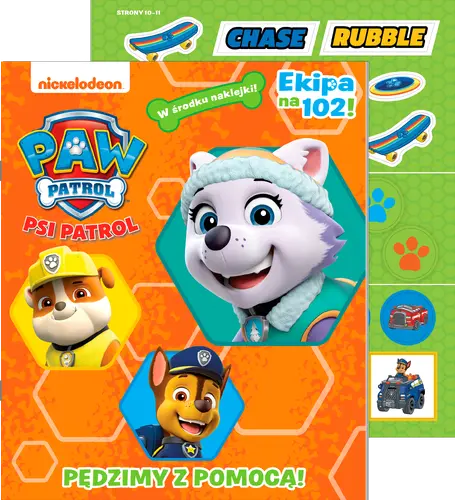 Okładka: Psi Patrol. Ekipa na 102! cz. 51 Pędzimy z pomocą!