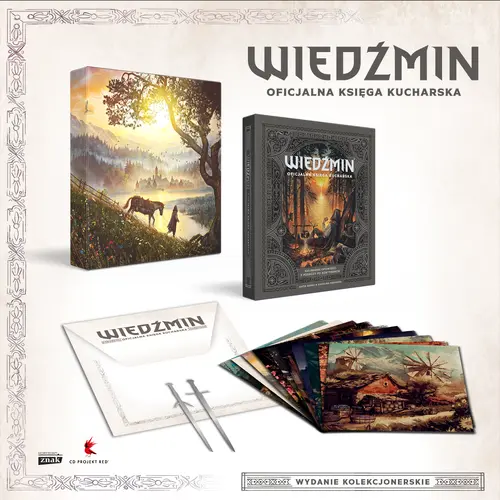Okładka: Wiedźmin. Oficjalna księga kucharska (edycja specjalna)