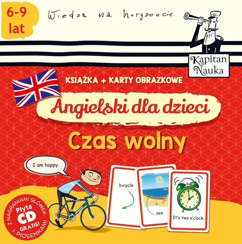 Okładka: Angielski dla dzieci. Czas wolny (książka + karty obrazkowe)
